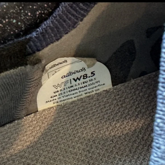 NEW Allbirds Merino Wool Flyer Mizzle in Hazy Indigo Blizzard - Size 8.5 - Picture 9 of 10